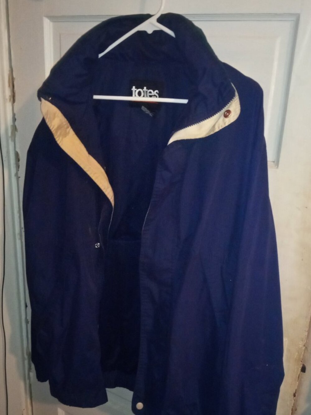 MENS TOTES NAVY BLUE JACKET XL TALL MAN